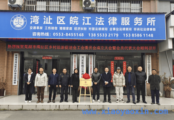 芜湖湾沚区乡村法治促进会工会成立，为乡村法治添新动力