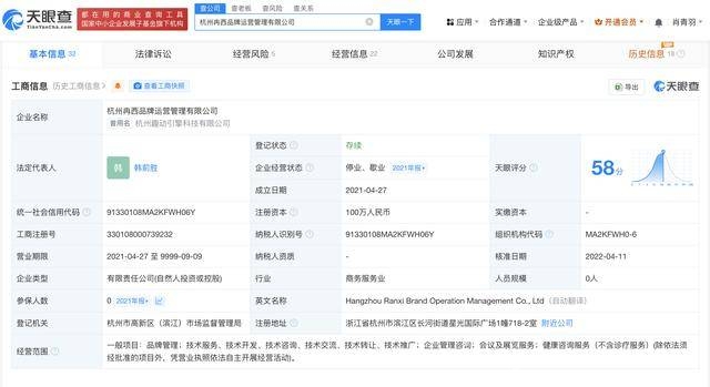 韩安冉离婚传闻下，名下公司运营状况曝光，韩安冉闹离婚背后，其名下多家公司浮出水面