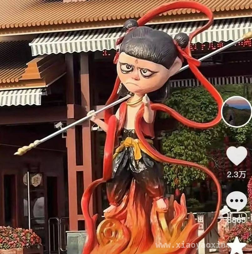 当哪吒雕塑“翻车”，电影哪吒之魔童闹海却成票房神话！