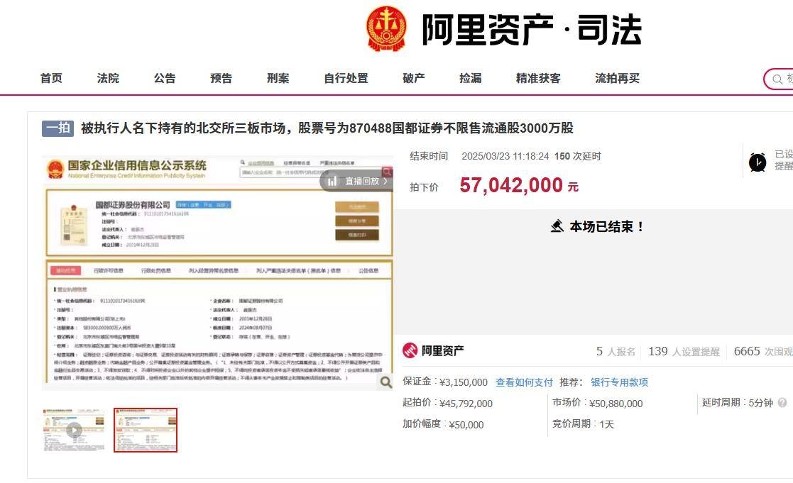 52亿豪赌！浙商证券持股国都证券逼近35%，浙商证券低价竞得国都证券股份，券商股权市场分化明显