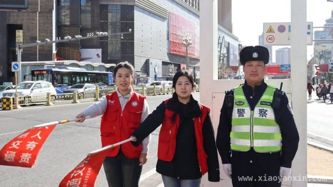 回民区交管大队联合大学生开展交通志愿活动，共筑安全防线