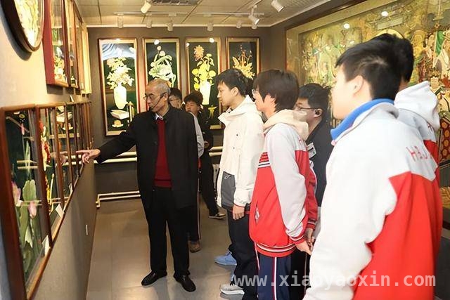 走进长治堆锦博物馆，华北机电学校学生传承非遗火种 华北机电学校历史实践课：领略上党堆锦独特韵味