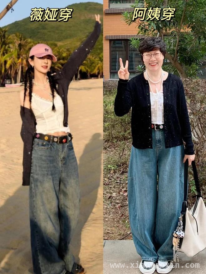 50多岁阿姨照搬薇娅穿搭，大龄女性时尚秘籍大揭秘，看50+素人阿姨如何借鉴薇娅穿搭，美出新高度