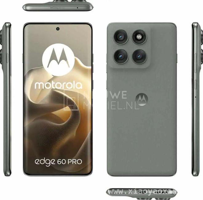 摩托罗拉Edge 60 Pro高清渲染图出炉，新绿配色超吸睛，摩托罗拉Edge 60 Pro新亮点曝光，四按键设计引关注