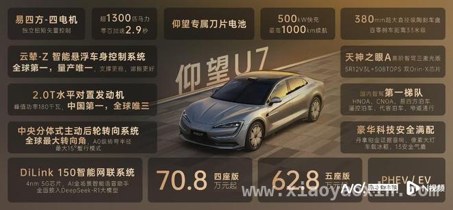 比亚迪仰望U7来袭，多项黑科技引领汽车新时代！，仰望U7：以技术实力挑战传统豪华轿车巨头