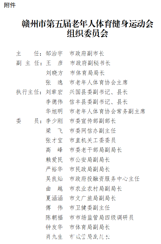 赣州市第五届老年运动会来袭，这些信息不容错过！，赣州第五届老年人运动会：畅享运动，共筑健康老年生活