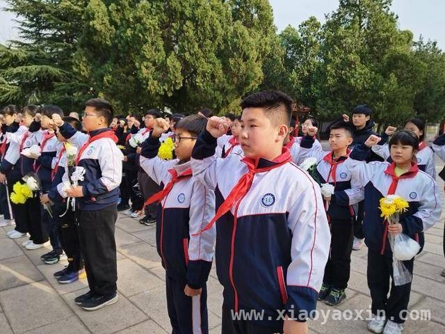 潍坊潍城区芙蓉小学：清明徒步祭扫，传承红色基因，清明徒步，潍坊芙蓉小学师生开启红色教育实践之旅