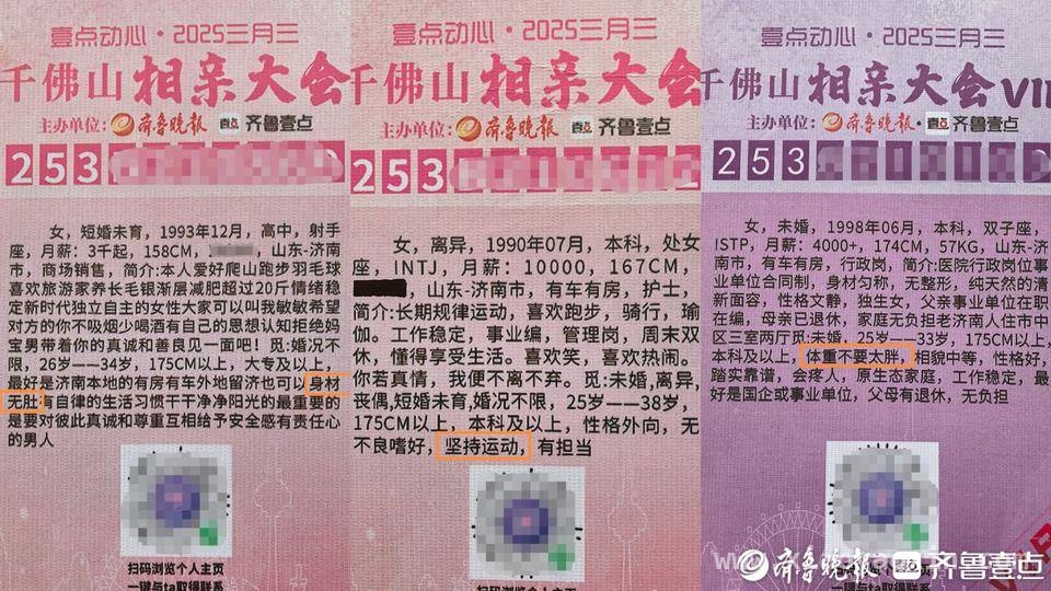 第19届千佛山相亲会：单身男女对体重要求成新风尚，三月三千佛山相亲盛事：体重要求点亮脱单新期待