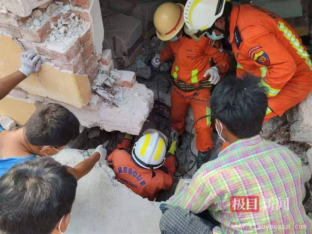7.9级地震侵袭缅甸，民众艰难求生与救援同行