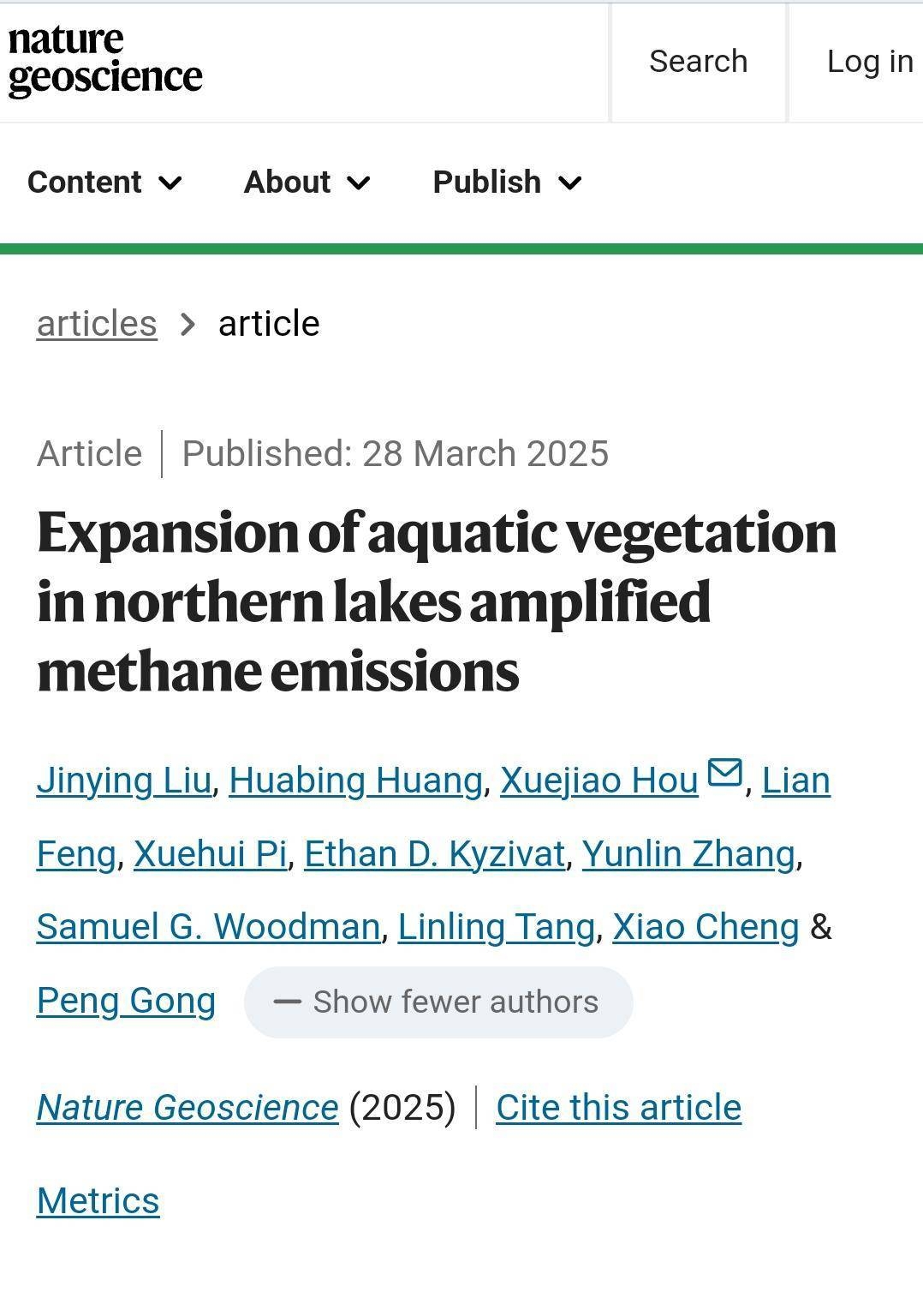 气候与人类活动交织，北半球中高纬度湖泊水生植被何去何从？