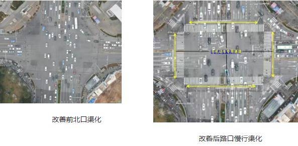 昆明公安交管优化路口交通，市民出行更便利，昆明北京路与白云路交叉口交通优化，通行效率显著提升
