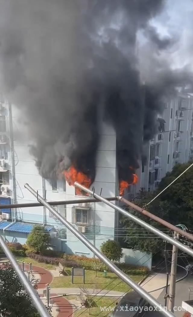 4.2浦东沪新小区火灾，消防及时扑救幸无人员伤亡，沪新小区突发火灾，火势一度猛烈，原因待查